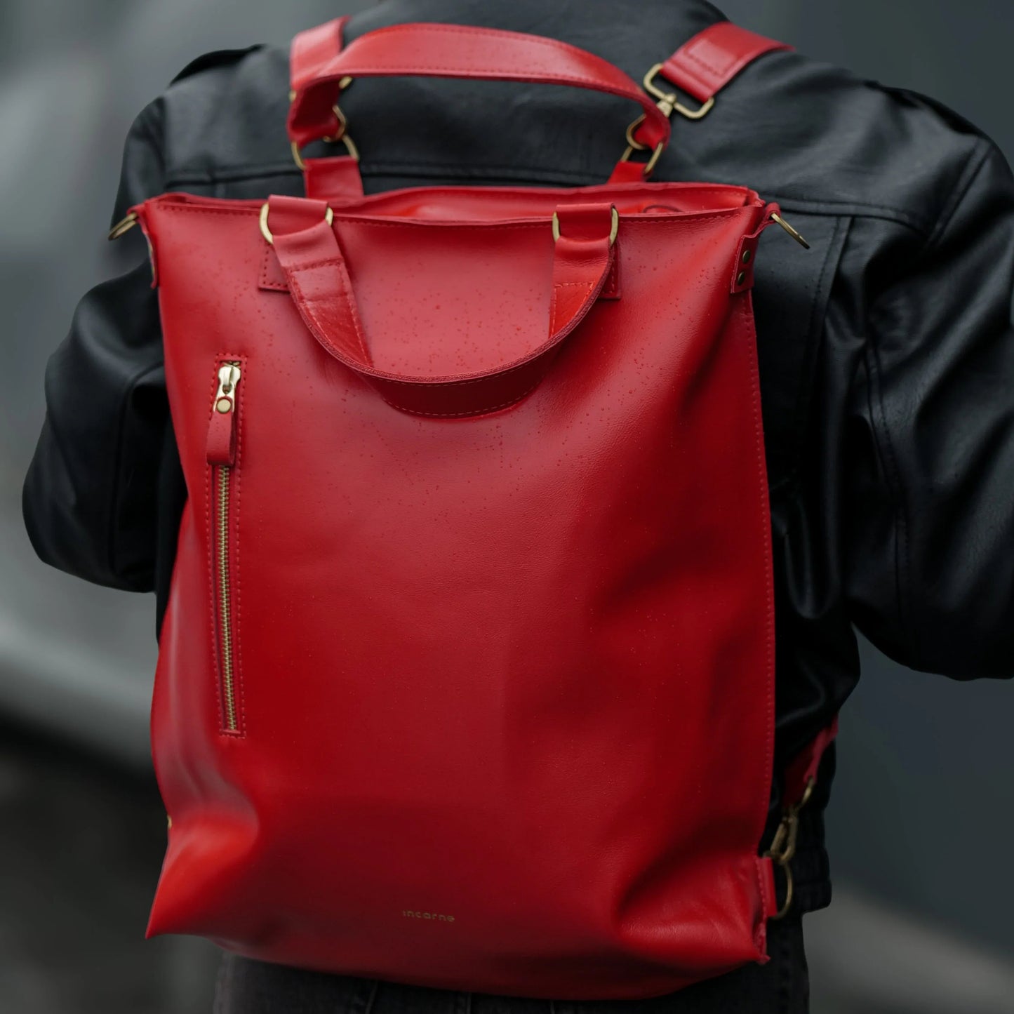 Optimus Leather Bag 2in1 — Сlassic / Red