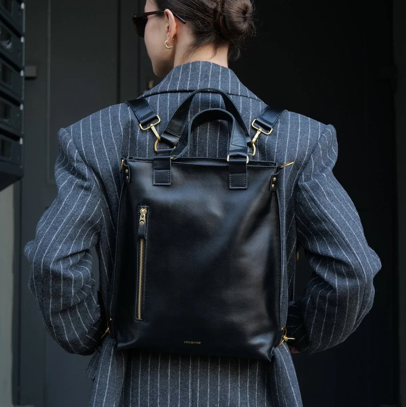 Optimus Leather Bag 2in1 — Сlassic / Black