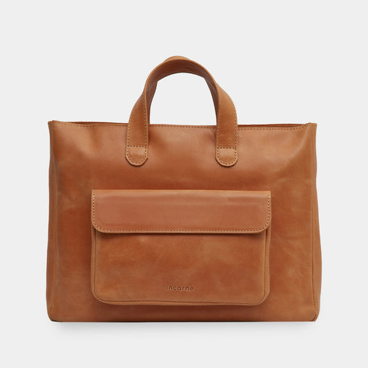 Bolso convertible de cuero para computadora portátil Voyager