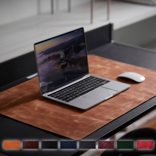 PRODESK – Elegantní kožená podložka na pracovní stůl  – 2 velikosti, 8 barev – Skladem